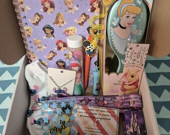 Disney Medium mystery gift box - with a variety of different items and a handmade keyring.