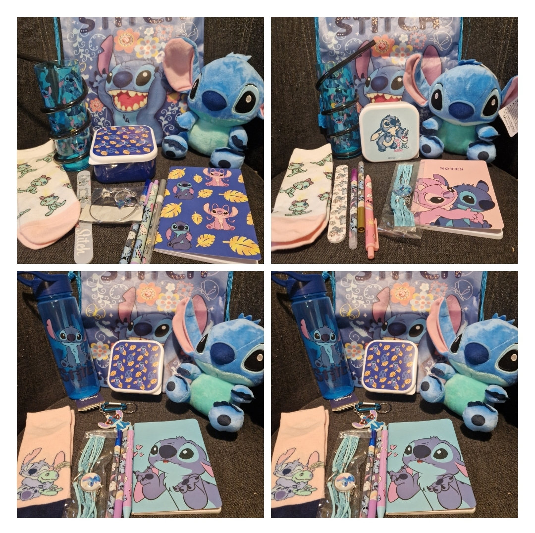 Disney Stitch/angel /for Her/ Personalised Pamper / Stationary / Treat /  Letterbox Gift Set / Birthday /christmas / Personalised Keyring 