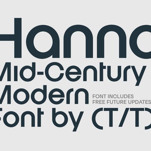 Geometric Sans Serif font Hanno