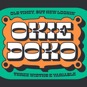 Western font Okie Doko