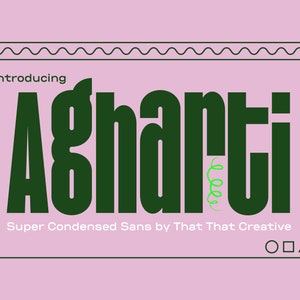 Agharti Bold Sans Serif Headline Title Poster Font