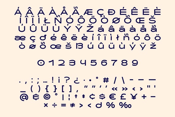 Baou Modern Sans Serif Font Etsy Baou Modern Sans Serif Font Etsy