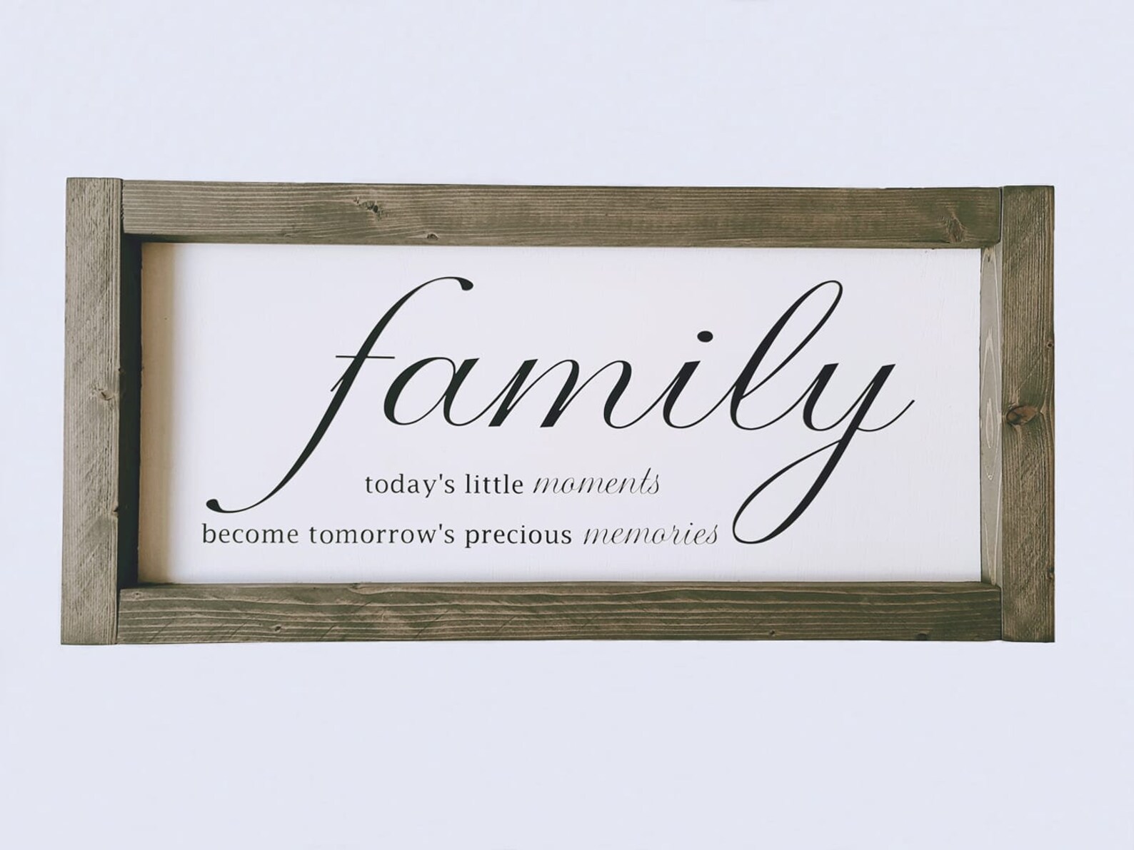 Family sign wood sign wall decor family memories sign Etsy
