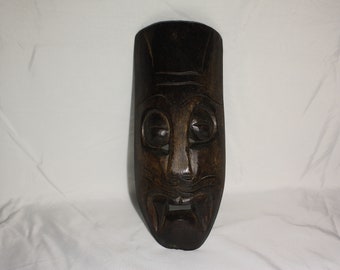 Solid wood carved mask