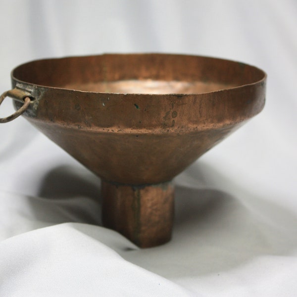 Vintage Copper Funnel.