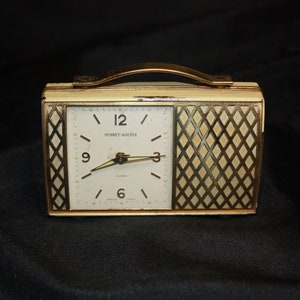 Vintage 1950&#39;s Phinney Walker Wind Up Clock with Musical Alarm.