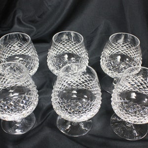 Waterford Crystal &quot;Alana&quot; Brandy Snifters Set of 6 in the Box, see description for more detail.