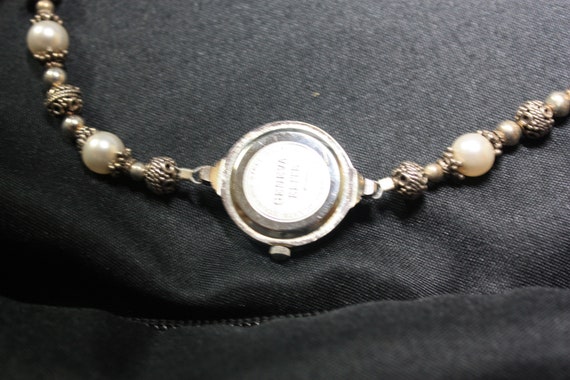 Geneva Elite Ladies Beaded Bracelet and Watch, Bl… - image 3