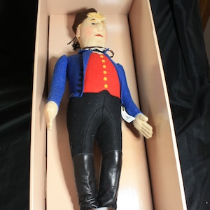 Vintage Margaret Steiff Felt Doll Peasant Jorg, in box with certificate, approximately 18&quot; tall