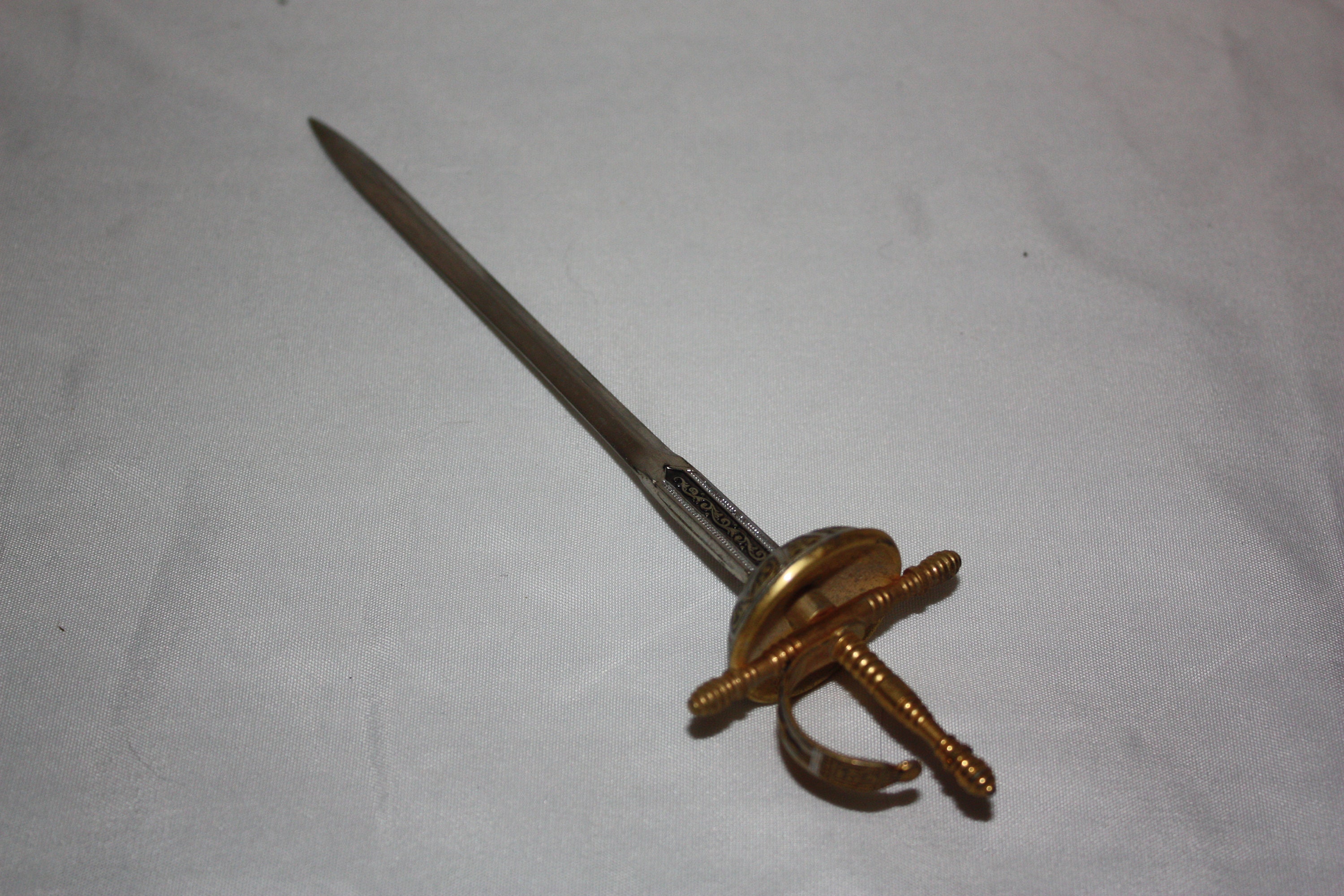 Vintage Sword Metal Letter Opener Toldeo Spain Mail Opener Dark Light  Academia European Decor Vintage Office Decor 