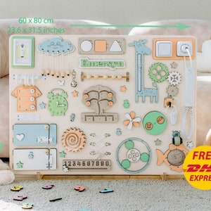 Super SALE EXTRA LARGE Busy board for toddler girls,Busy board,Toddler busy board,Busy board baby 1 year old,Montessori toddler board gift