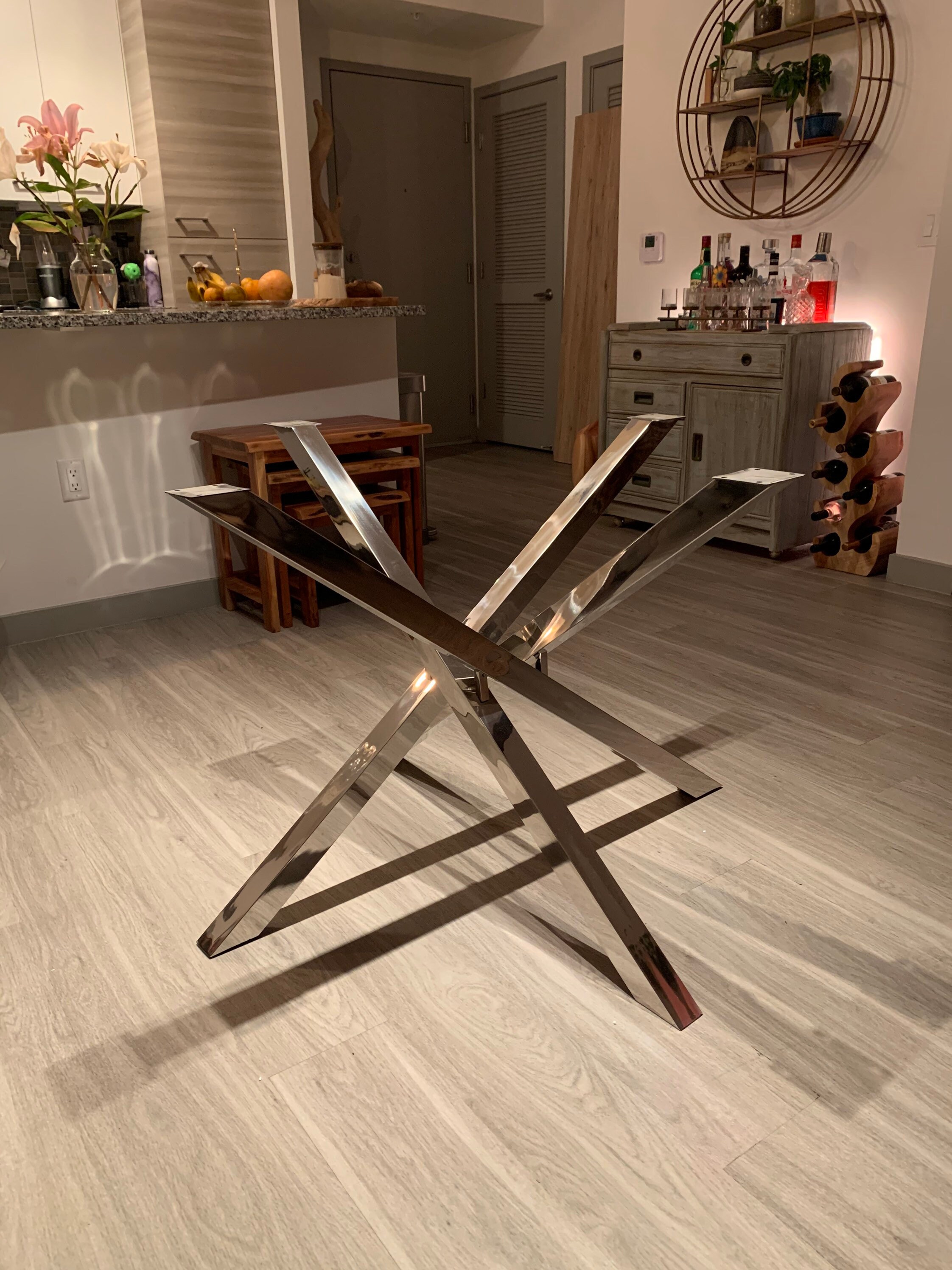 Chrome Spider Table Legs Etsy
