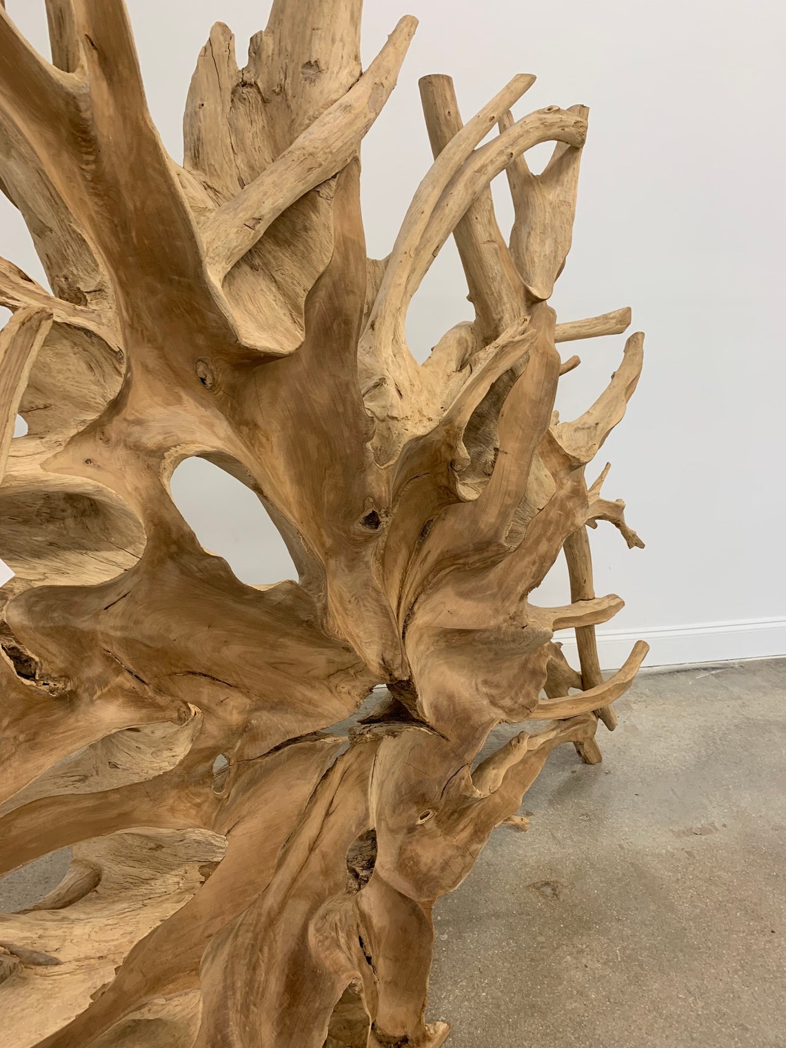 Giant Teak Root Wall Art/ Room Divider / Privacy Screen Etsy