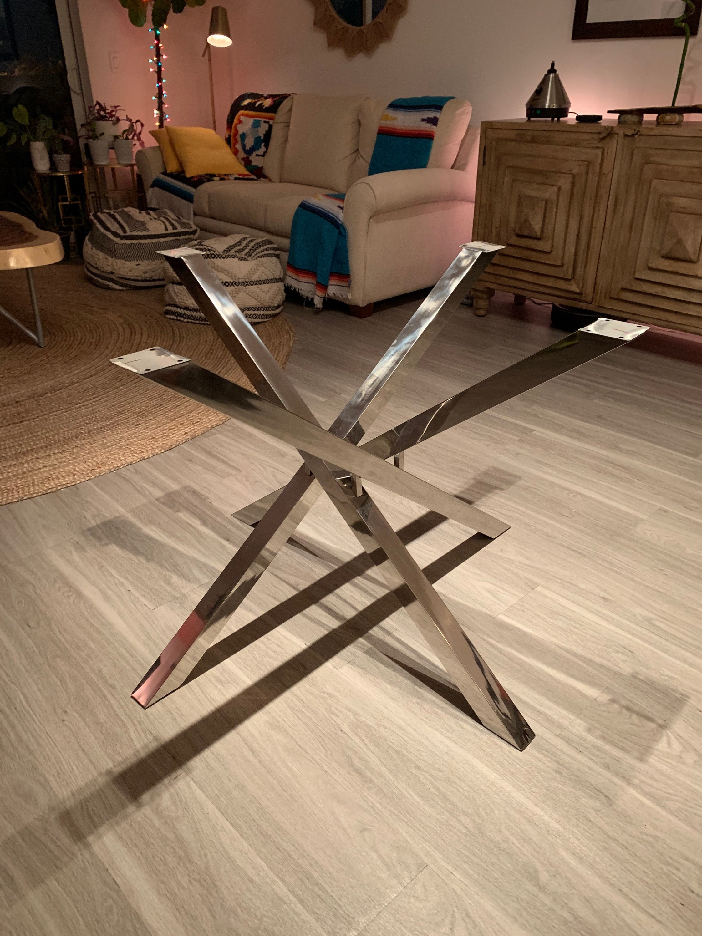 Chrome Spider Table Legs Etsy