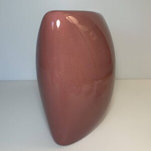 Vintage Royal Haeger USA Pottery Mauve Pink Abstract Square Pillow Vase 8 image 2