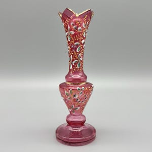 Czech Glass Vase Moser - Etsy