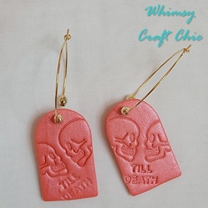 Till Death Clay Arch Earrings