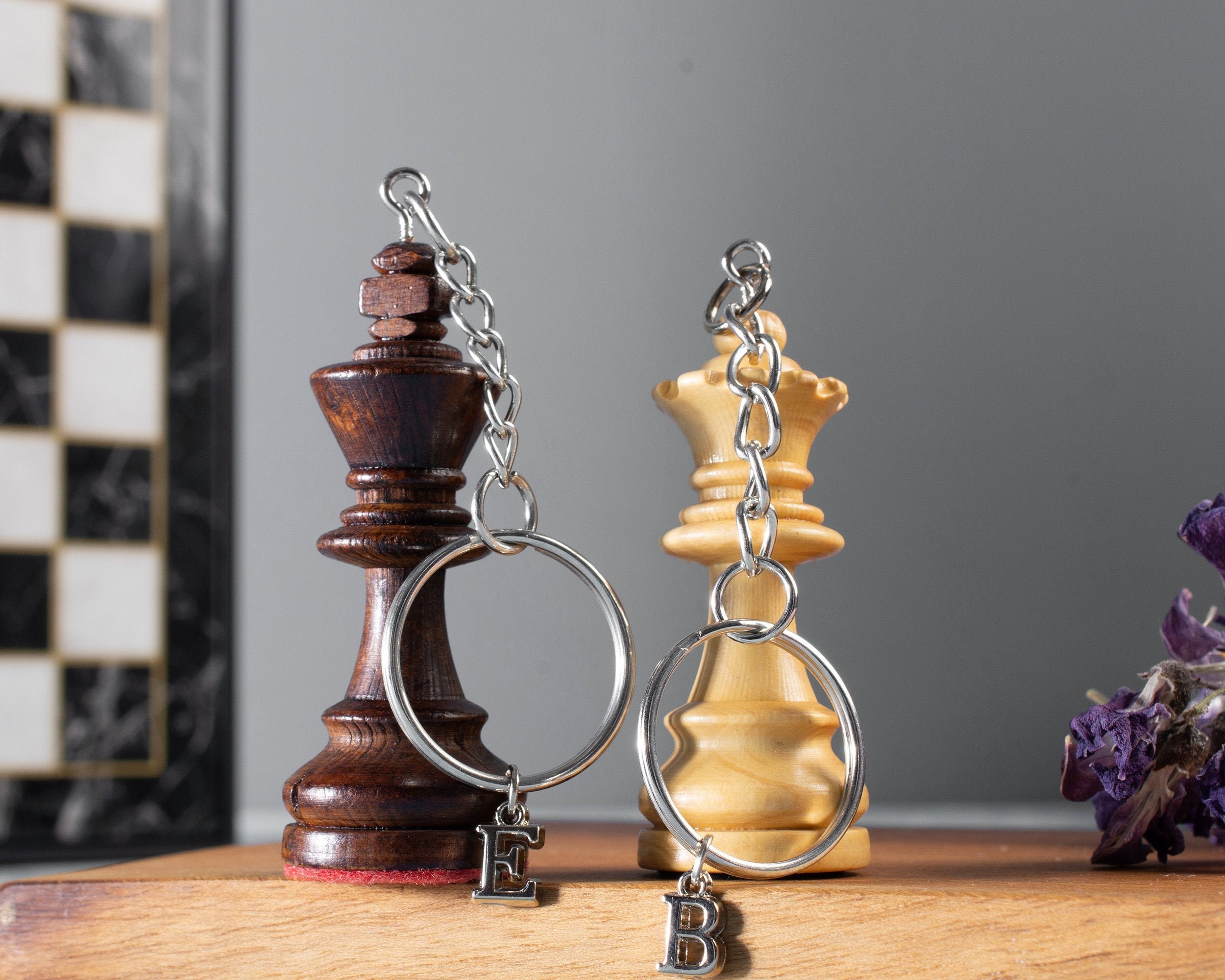 Chess 2 Keychains Chess Promise Key Chain Pair Chess Swear Etsy