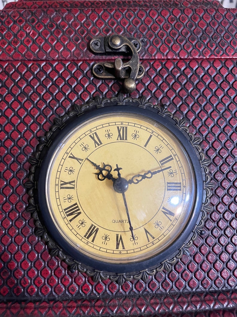 Vintage Home Interior Trenton Box Clock Etsy