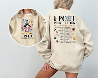Disney Epcot World Sweatshirt, Epcot World Sweatshirt, Disney Trip Hoodie, Disneyland Shirt, Family Disney Vacation Hoodie,Disney Trip Shirt
