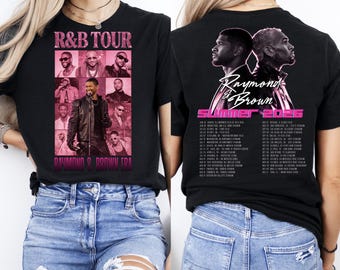 Raymond Brown R&B Tour Graphic Tee, Retro Music Concert Shirt