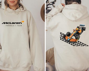 McLaren Inspired F1 Hoodie • Lando Norris Papaya Orange Racing Sweatshirt • Formula 1 Team Motorsport Fan Pullover