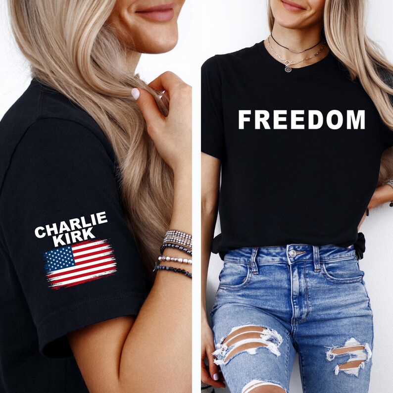 Camiseta de Charlie Kirk, camiseta Freedom, camiseta Freedom de Charli Kirk imagen 2