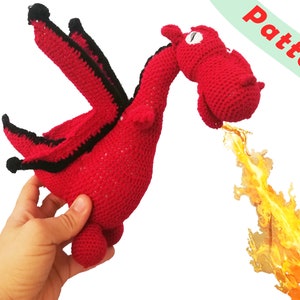 Dragon, Crochet Amigurumi Pattern,  Crochet Doll. Popular Toys
