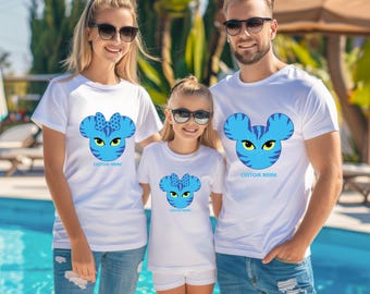 Custom Family Avatar T-Shirt Set – Matching Vacation Outfit