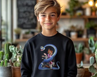Disney Zootopia 2 Sweatshirt, Zootopia Characters Youth Sweatshirt, Zootopia Kids Shirt, Zootopia Sweatshirt, Zootropolis 2 Sweatshirt