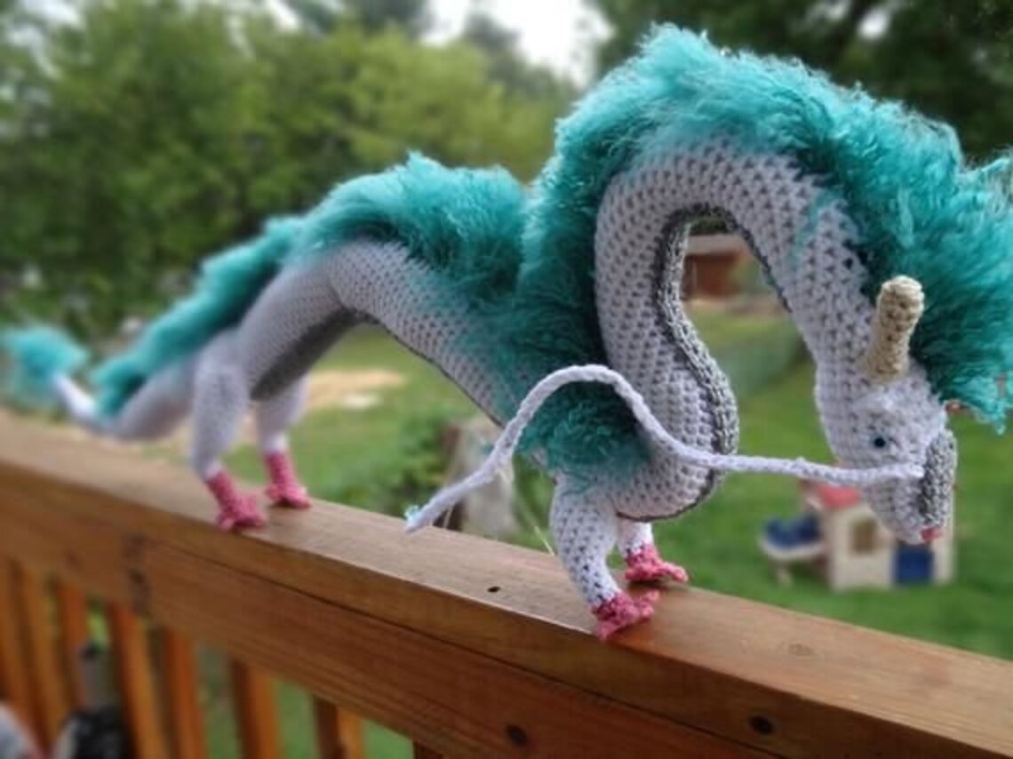 HAKU DRAGON Eastern Dragon Crochet amigurumi crochet pattern Etsy