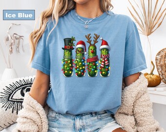 Comfort Colors® T-Shirt, Christmas Season Shirt, Canned Pickles T-Shirt, Christmas Shirt, Funny Christmas Shirt, Christmas Pickles Tee