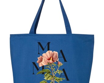 Floral Mama Cotton Tote Bag, Mother's Day Gift