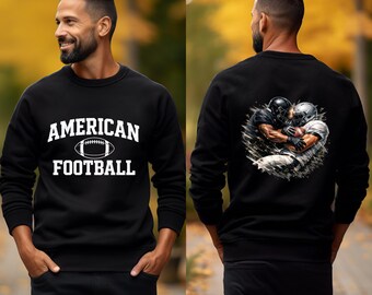 American Football Hoodie, Football Graphic Sweatshirt, Sports Streetwear Hoodie, Game Day Gift