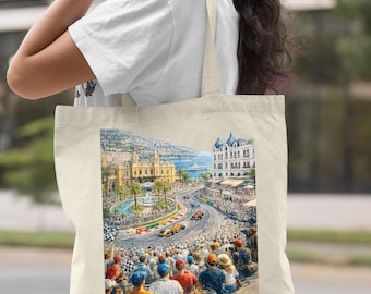 City Art Tote Bag Canvas, European Street Painting Tote, Travel Aesthetic Bag, Art Lover Gift