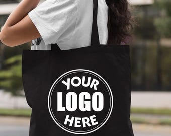 Custom Photo Tote Bag, Custom Photo Gift Bag, Personalized Photo Bag, Custom Text Tote Bag, Custom Logo Bag, Custom Design Tote Bag