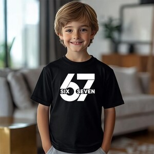 Six Seven Youth Shirt, 6 7 Kids Shirt, Six Seven T-Shirt, 6 7 Shirt, Six Seven Tee, Funny Number Shirt, 6 7 Viral Youth Shirt image 1