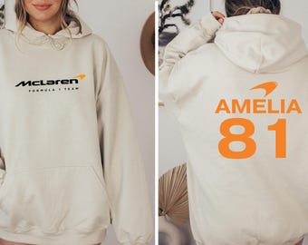 Custom Name Number Sweatshirt • Personalized Sports Hoodie • Team Player Number Gift