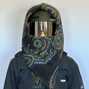 Fleece Ski Hood, Helmet Hood, Balaclava, Snoid super warm and cozy!  Sizing options available below!