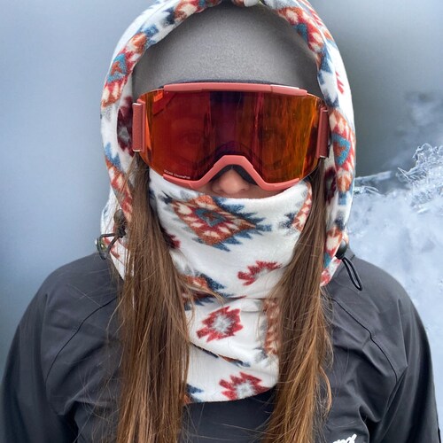 COZY Ski Hood Balaclava Snood. Fits Over Helmet Etsy