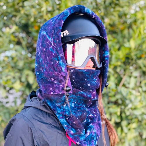 COZY Ski Hood Balaclava Snood. Fits Over Helmet Etsy UK
