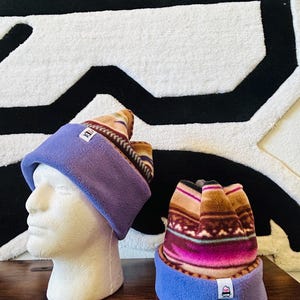 Retro Four Point Beanie - Premium 250gr High- Grade Fleece Handmade cozy retro fleece four point beanie