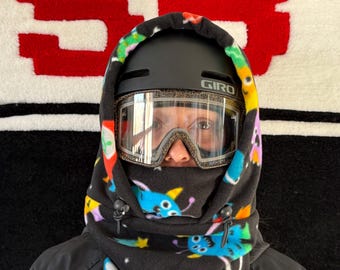 Fleece Ski Hood, Helmet Hood, Balaclava, Snoid super warm and cozy!  Sizing options available below!