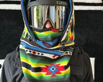 Fleece Ski Hood, Helmet Hood, Balaclava, Snoid super warm and cozy!  Sizing options available below!