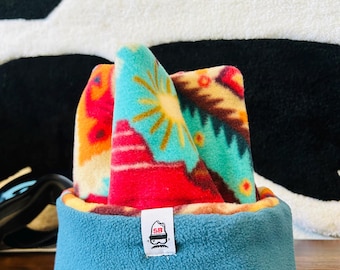 Retro Four Point Beanie - Premium 250gr High- Grade Fleece Handmade cozy retro fleece four point beanie