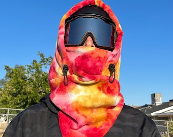 Fleece Ski Hood, Helmet Hood, Balaclava, Snoid super warm and cozy!  Sizing options available below!