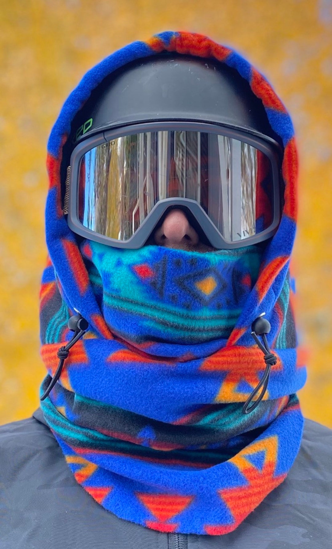 Fleece Ski Hood, Helmet Hood, Balaclava, Snoid Super Warm and Cozy