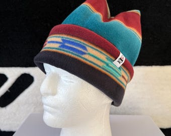 Retro Four Point Beanie - Premium 250gr High- Grade Fleece Handmade cozy retro fleece four point beanie