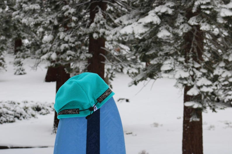 Snowhat Vintage Cinch-back Fleece Beanie | Retro Ski Hat W/ Tribal Trim ...