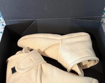 Organic Cotton Castor Oil Wrap Shoes | Herbal Poultice Booties | Foot Wrap Kit | Reusable Slippers | Handmade in Joshua Tree, Ca